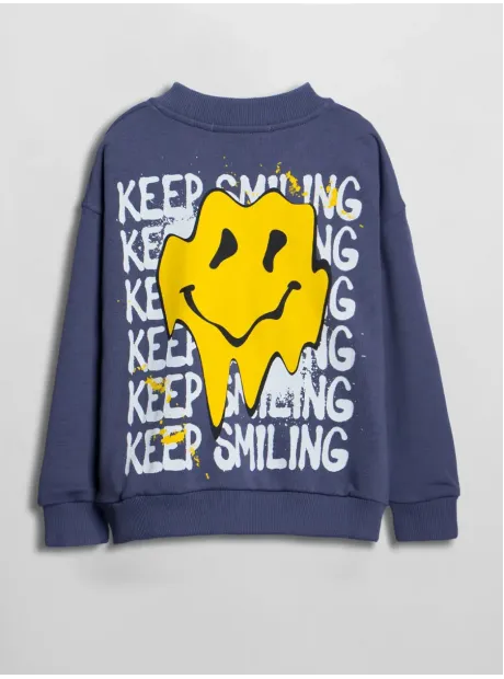 Синий свитшот для мальчика
