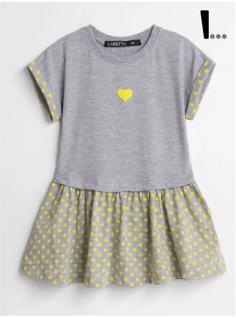 Платье оверсайз в сад с коротким рукавом