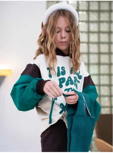 Костюм для девочки, худи и легинсы