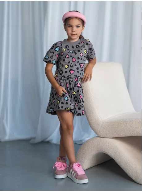 Костюм для девочки, футболка и шорты в сад