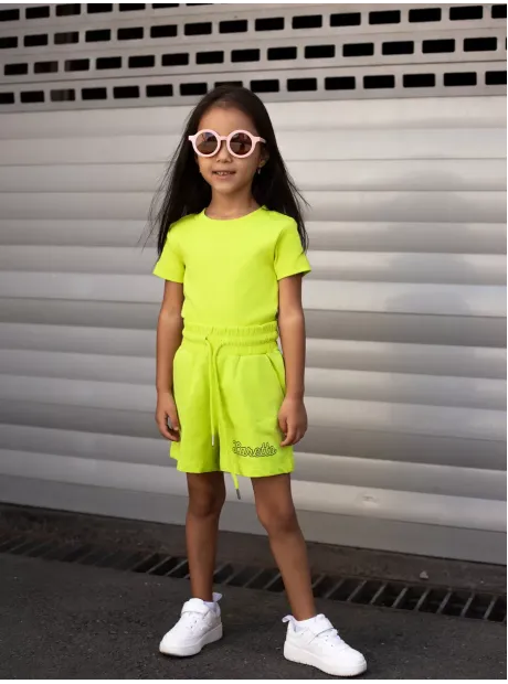 Костюм для девочки, футболка и шорты