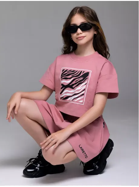 Костюм для девочки, футболка и шорты