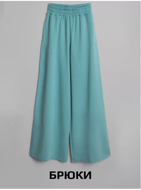 Голубой спортивный костюм женский на завязках