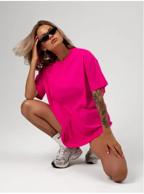 Футболка оверсайз базовая однотонная