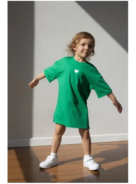 Платье футболка детская трикотажное оверсайз
