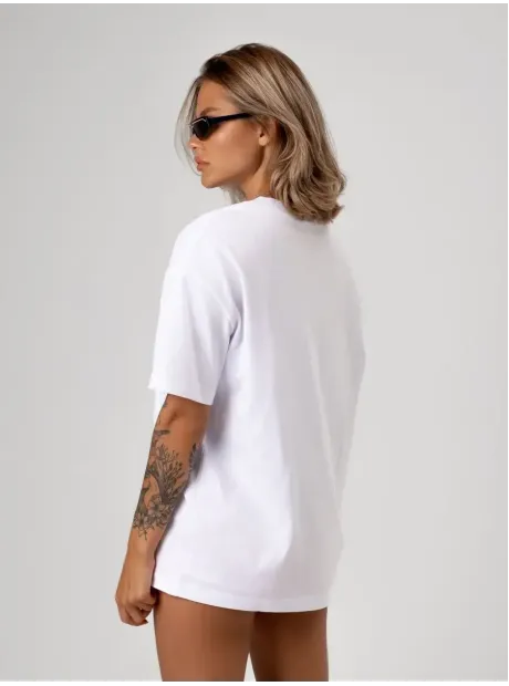 Футболка оверсайз базовая однотонная