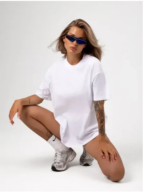 Футболка оверсайз базовая однотонная