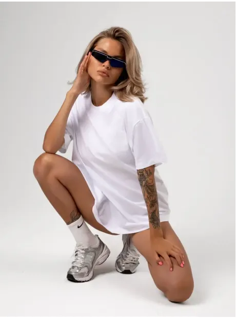 Футболка оверсайз базовая однотонная