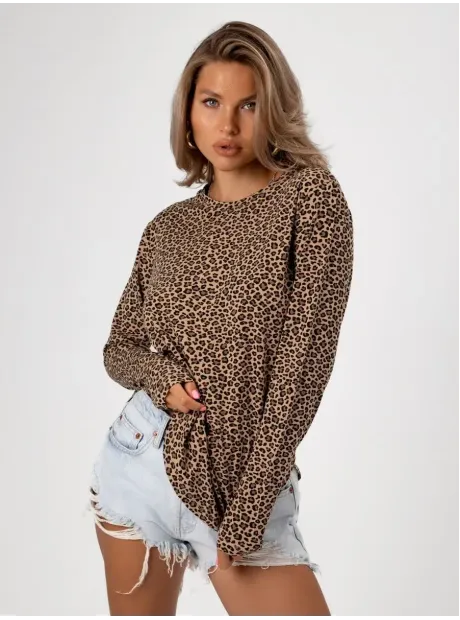 Лонгслив базовый трикотажный оверсайз