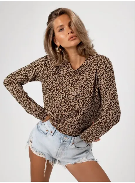 Лонгслив базовый трикотажный оверсайз