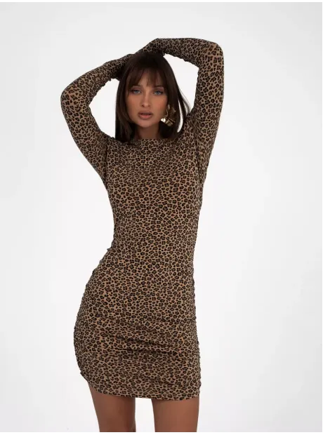 Платье мини облегающее