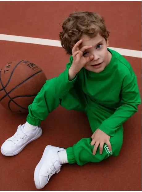 Спортивный костюм для мальчика зеленый