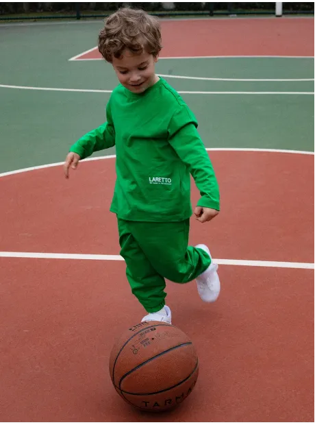 Спортивный костюм для мальчика зеленый