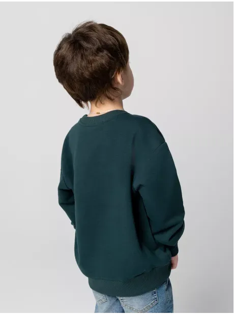 Зеленый свитшот спортивный детский