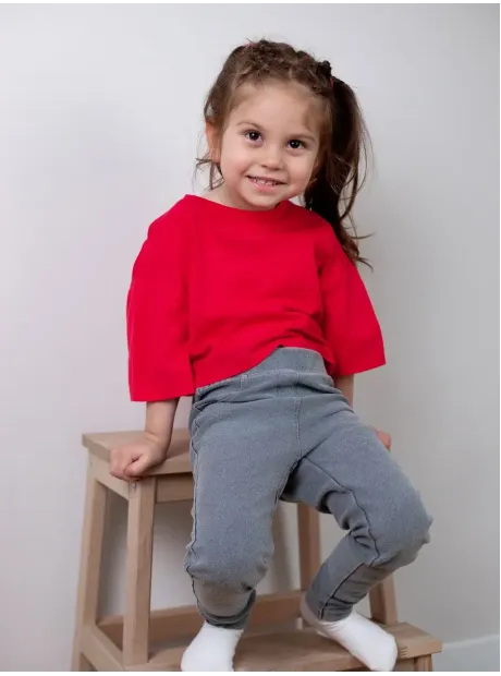 Футболка оверсайз укороченная базовая