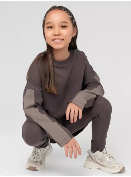 Костюм для девочки, лонгслив и легинсы