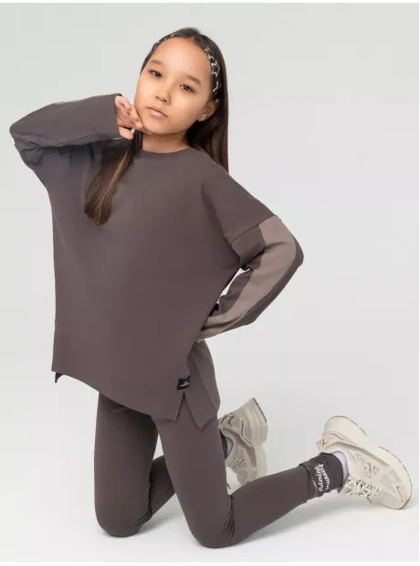 Костюм для девочки, лонгслив и легинсы