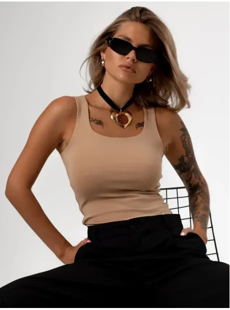 Майка летняя базовая хлопок под пиджак