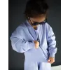 Лиловый костюм для девочки
