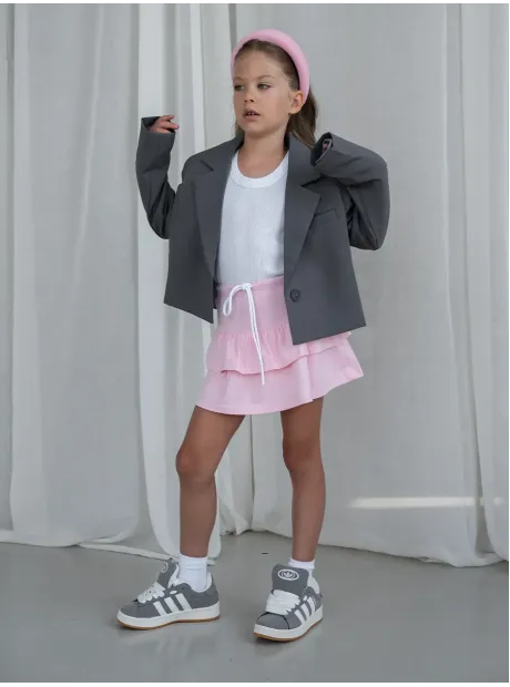 Розовые юбка-шорты спортивная для девочки