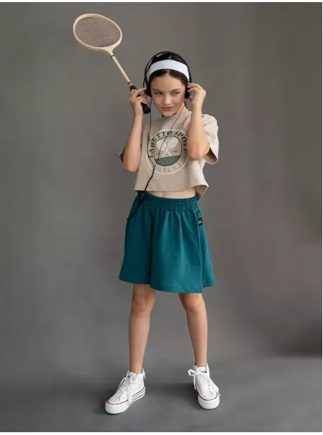 Костюм для девочки, футболка и шорты