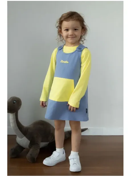 Лонгслив и сарафан, костюм трикотажный