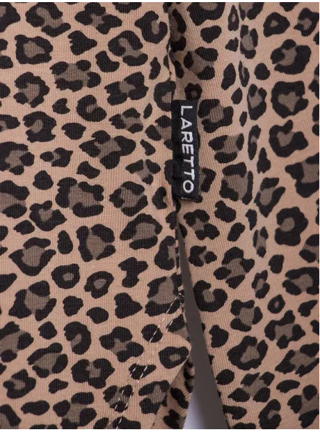 Леопардовая удлиненная кофта для девочки
