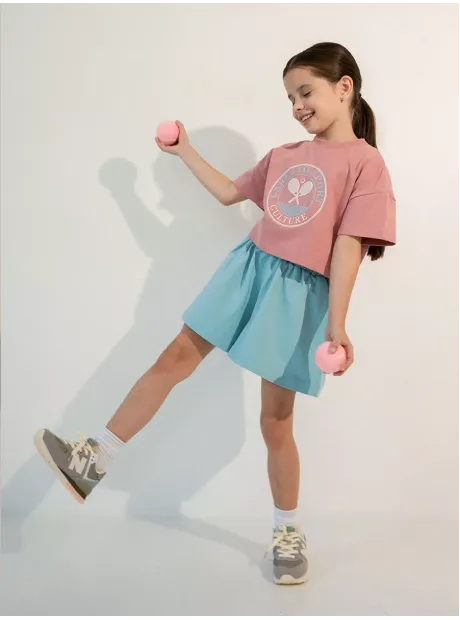 Костюм для девочки, футболка и шорты