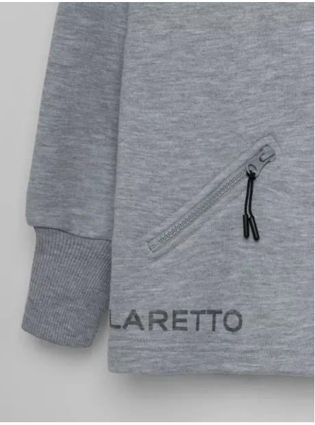 Серая толстовка на молнии для мальчика
