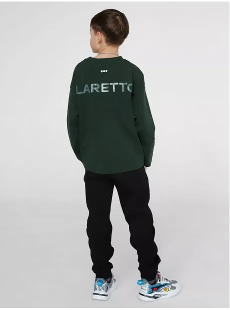 Зеленый лонгслив оверсайз для мальчика