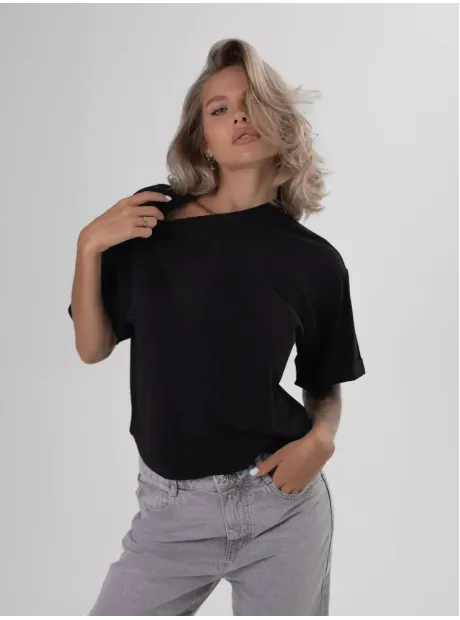 Футболка укороченная оверсайз кроп топ