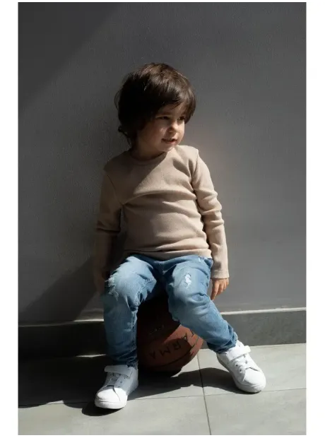 Лонгслив детский кофта в рубчик хлопок