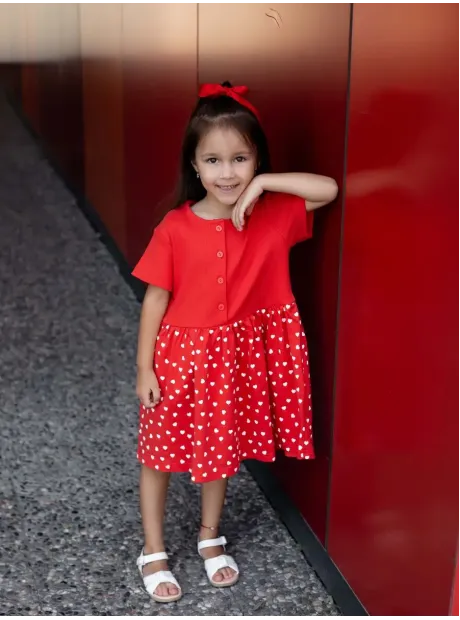 Платье в сад с коротким рукавом для детей