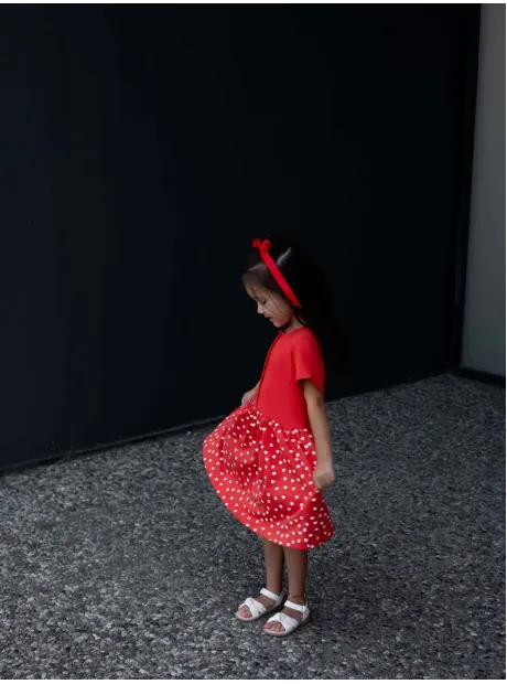 Платье в сад с коротким рукавом для детей