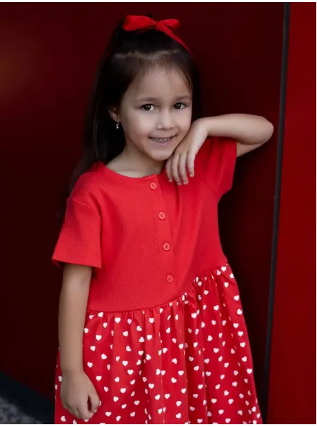 Платье в сад с коротким рукавом для детей