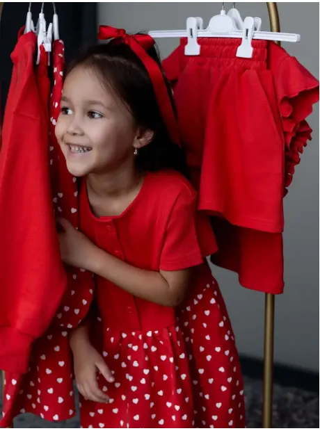 Платье в сад с коротким рукавом для детей