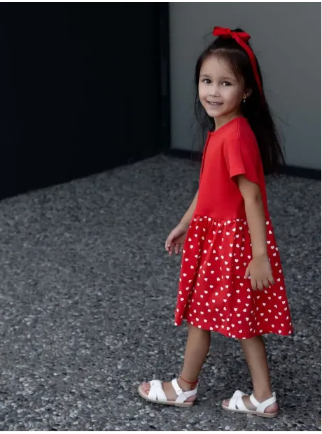 Платье в сад с коротким рукавом для детей