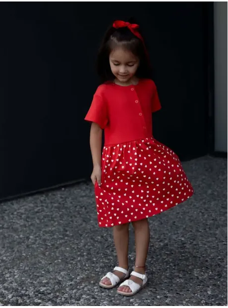 Платье в сад с коротким рукавом для детей