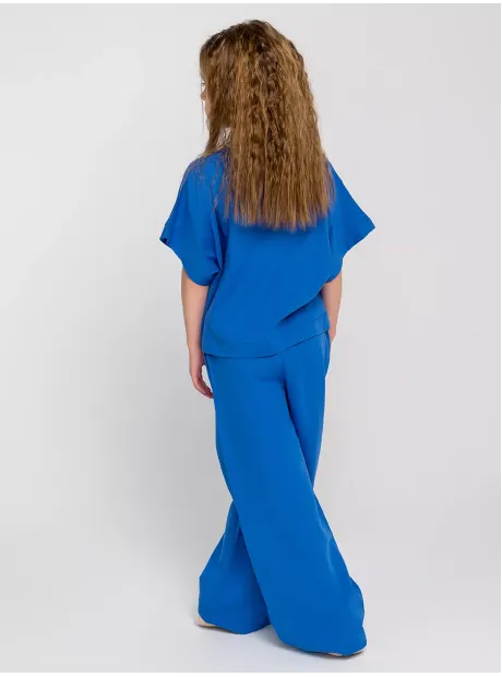 Костюм для девочек, футболка и брюки палаццо