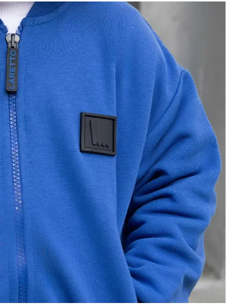 Синий спортивный костюм для мальчика на молнии