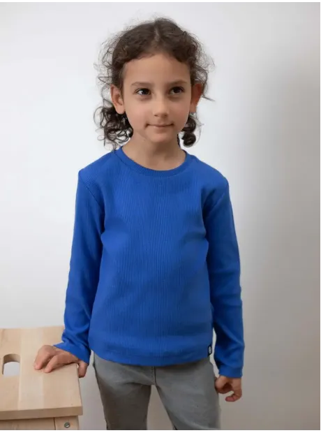 Лонгслив детский кофта в рубчик хлопок