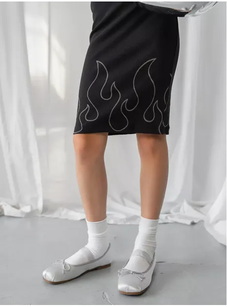 Черное платье в сад для девочки