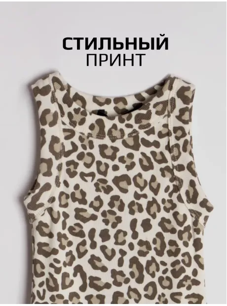 Платье леопардовое в сад для девочки