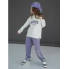 Фиолетовый спортивный костюм для девочки