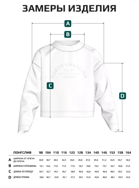 Лонгслив детский трикотажный демисезонный