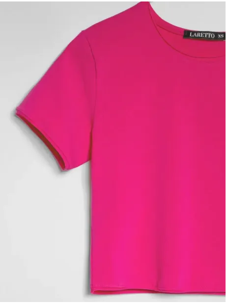 Футболка трикотажная укороченная кроп топ