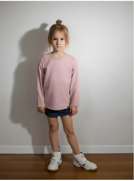 Лонгслив базовый для девочки