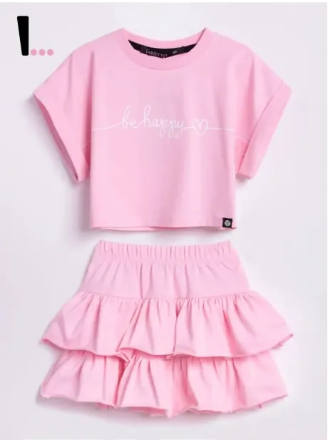 Костюм в садик для девочки юбка и футболка