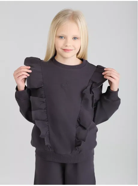 Спортивный костюм для девочки с брюками-палаццо