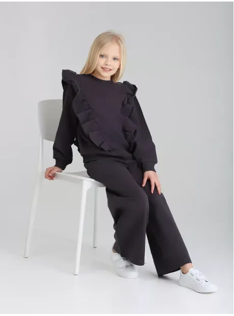 Спортивный костюм для девочки с брюками-палаццо